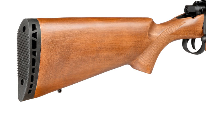 APS / EMG Barrett Fieldcraft Bolt Action Snipergewehr Springer 6mm BB Echtholz / schwarz Bild 10