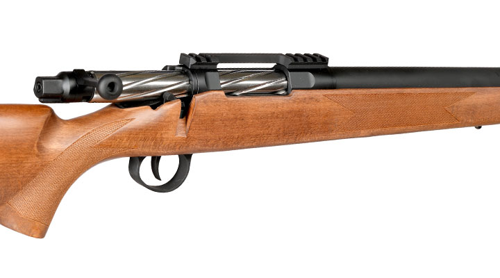 APS / EMG Barrett Fieldcraft Bolt Action Snipergewehr Springer 6mm BB Echtholz / schwarz Bild 9
