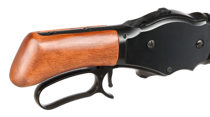 Golden Eagle M1887 Shorty Gas Lever Action mit Hlsenauswurf 6mm BB schwarz - Echtholz Version Bild 10