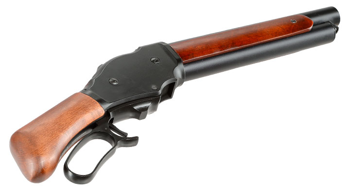 Golden Eagle M1887 Shorty Gas Lever Action mit Hlsenauswurf 6mm BB schwarz - Echtholz Version Bild 5