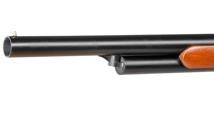 Golden Eagle M1887 Rifle Gas Lever Action mit Hlsenauswurf 6mm BB schwarz - Echtholz Version Bild 7