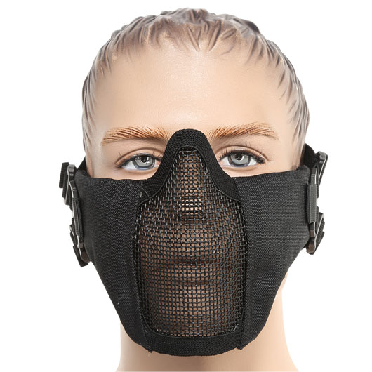 ASG Strike Systems Mesh Mask Airsoft Gittermaske Lower Face schwarz Bild 1