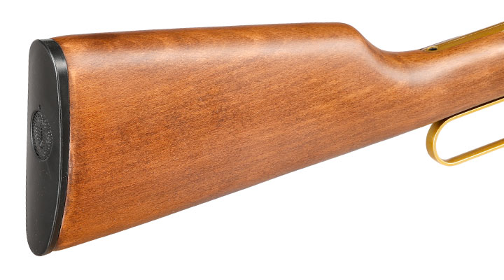 Double Bell M1894 Western Rifle mit Hlsenauswurf Vollmetall CO2 6mm BB gold - Echtholz-Version Bild 11
