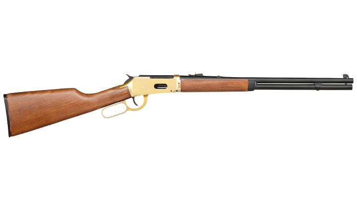 Double Bell M1894 Western Rifle mit Hlsenauswurf Vollmetall CO2 6mm BB gold - Echtholz-Version Bild 2