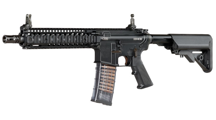EMG / Cyma Daniel Defense MK18 MOD1 Vollmetall CGS T8-System Gas-Blow-Back 6mm BB schwarz