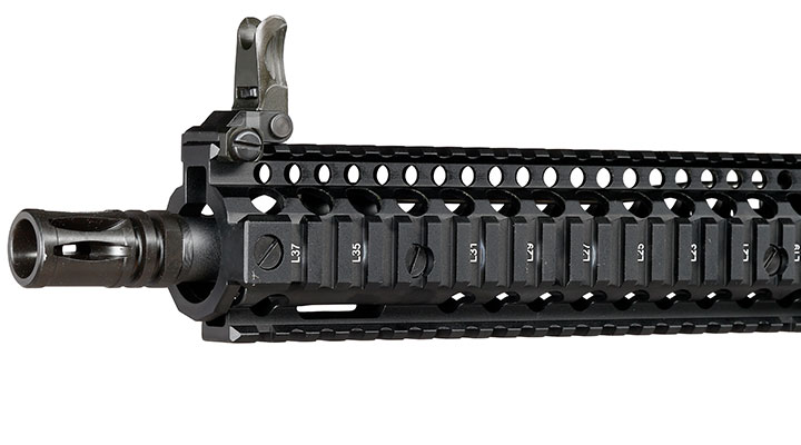 EMG / Cyma Daniel Defense MK18 MOD1 Vollmetall CGS T8-System Gas-Blow-Back 6mm BB schwarz Bild 6