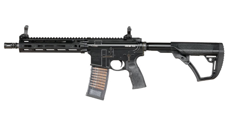 EMG / Cyma Daniel Defense MK18 RIII PDW Vollmetall CGS T8-System Gas-Blow-Back 6mm BB schwarz Bild 1