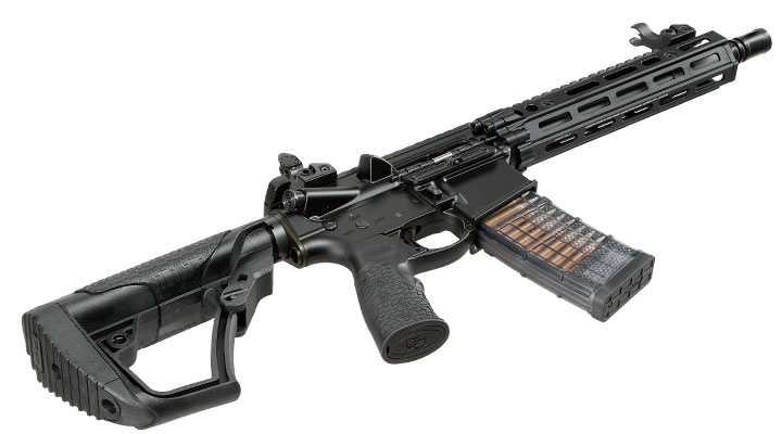 EMG / Cyma Daniel Defense MK18 RIII PDW Vollmetall CGS T8-System Gas-Blow-Back 6mm BB schwarz Bild 4