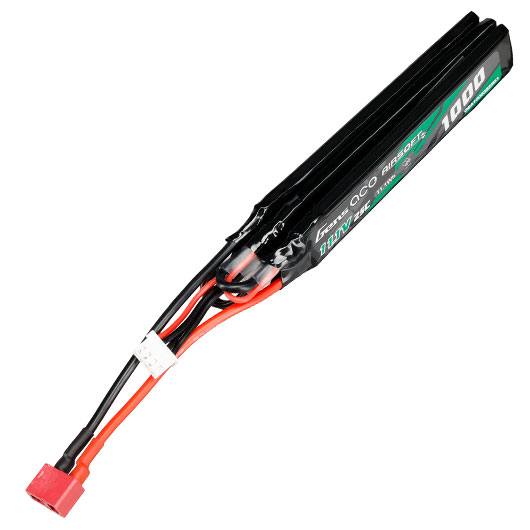 Gens Ace Airsoft LiPo Akku 7,4V 1000mAh 25C / 80C Small Tri-Panel Type m. T-Stecker Anschluss Bild 2