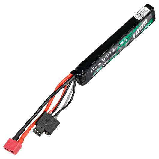 Gens Ace G-Tech Airsoft LiPo Akku 7,4V 1000mAh 25C / 80C Stock-Tube Type m. T-Stecker Anschluss Bild 2