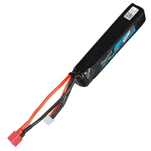 Gens Ace Airsoft LiPo LiHV Akku 11,4V 1000mAh 50C Stock-Tube Type m. T-Stecker Anschluss Bild 2