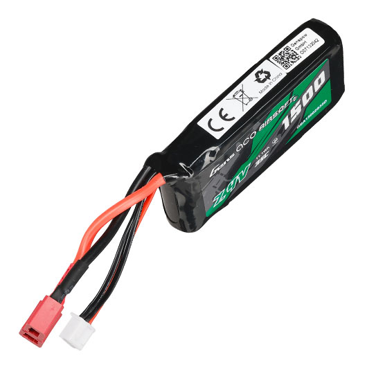 Gens Ace Airsoft LiPo Akku 7,4V 1500mAh 35C / 70C AN/PEQ Large-Type m. T-Stecker Anschluss Bild 2