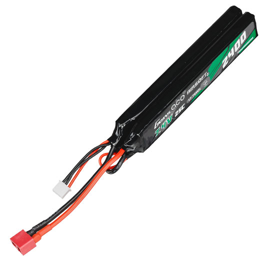 Gens Ace Airsoft LiPo Akku 7,4V 2400mAh 25C / 80C Small-Long Two-Panel Type m. T-Stecker Anschluss Bild 2
