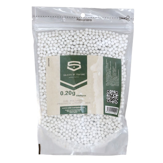 SOF Polished Precision Airsoft BBs 0,20g 4.000er Beutel wei