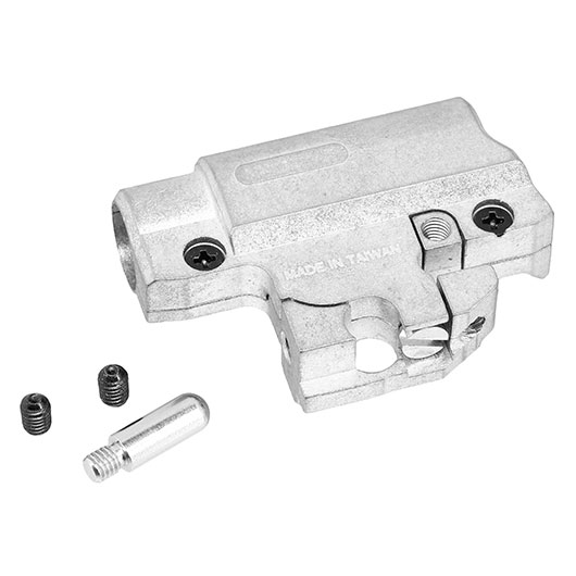 Unicorn Airsoft Aluminium TDC-Style Hop-Up Chamber f. TM Hi-Capa GBB Pistolen silber Bild 6