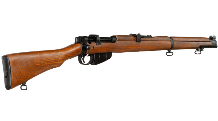 Double Bell Airsoft Lee-Enf. SMLE No.1 MK3 Bolt-Action Springer Gewehr mit Hlsenauswurf 6mm BB Echtholz-Version Bild 3