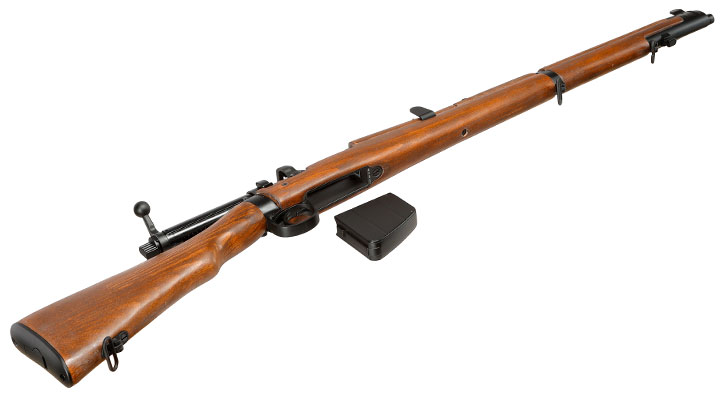 Double Bell Airsoft Lee-Enf. SMLE No.1 MK3 Bolt-Action Springer Gewehr mit Hlsenauswurf 6mm BB Echtholz-Version Bild 5