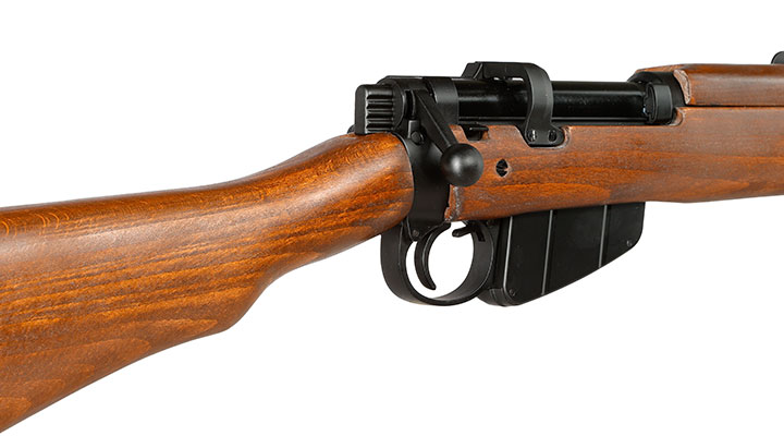 Double Bell Airsoft Lee-Enf. SMLE No.1 MK3 Bolt-Action Springer Gewehr mit Hlsenauswurf 6mm BB Echtholz-Version Bild 8