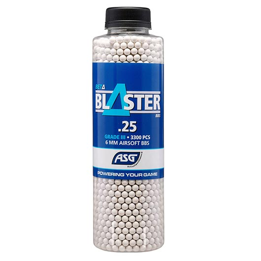 ASG Beta Blaster Grade III Precision BBs 0,25g 3.300er Flasche weiss