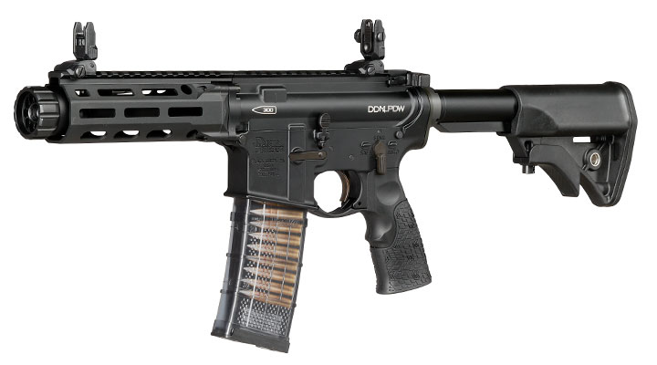 EMG / Cyma Daniel Defense DDM4 300BLK PDW Vollmetall CGS T8-System Gas-Blow-Back 6mm BB schwarz