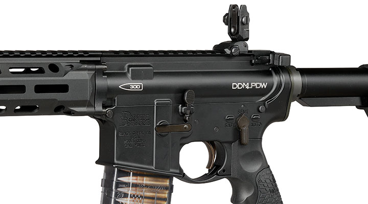 EMG / Cyma Daniel Defense DDM4 300BLK PDW Vollmetall CGS T8-System Gas-Blow-Back 6mm BB schwarz Bild 7