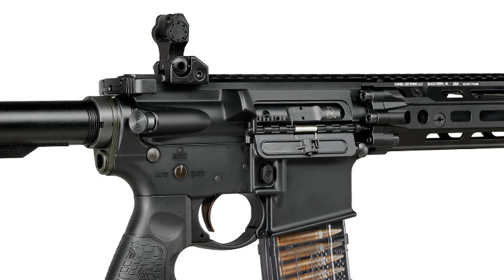 EMG / Cyma Daniel Defense M4A1 RIII Carbine Vollmetall CGS T8-System Gas-Blow-Back 6mm BB schwarz Bild 8