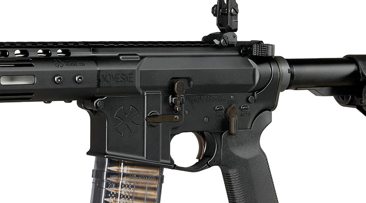 EMG / Cyma Noveske N4 12,5 Zoll GEN3 Vollmetall CGS T8-System Gas-Blow-Back 6mm BB schwarz Bild 7