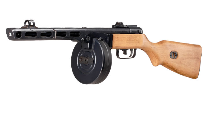 VFC PPSH-41 Vollmetall Echtholz Gas-Blow-Back 6mm BB schwarz