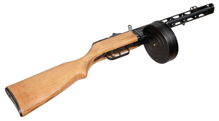 VFC PPSH-41 Vollmetall Echtholz Gas-Blow-Back 6mm BB schwarz Bild 4
