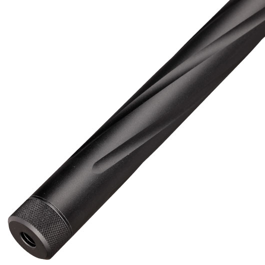 Action Army Aluminium Twisted Bull Barrel Auenlauf Set Long f. Maruzen Type 96 Gewehre schwarz Bild 5