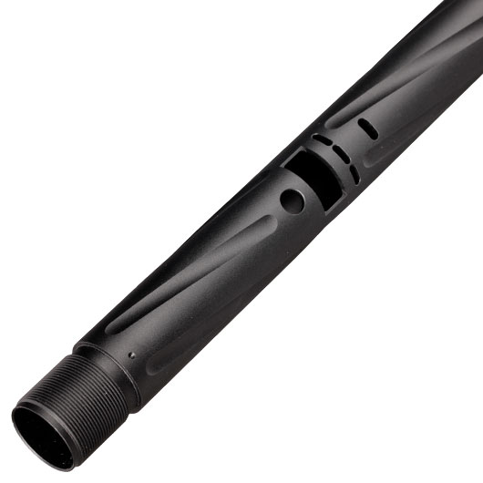 Action Army Aluminium Twisted Bull Barrel Auenlauf Set Long f. Maruzen Type 96 Gewehre schwarz Bild 6