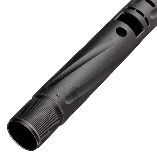 Action Army Aluminium Twisted Bull Barrel Auenlauf Set Short f. Maruzen Type 96 Gewehre schwarz Bild 6