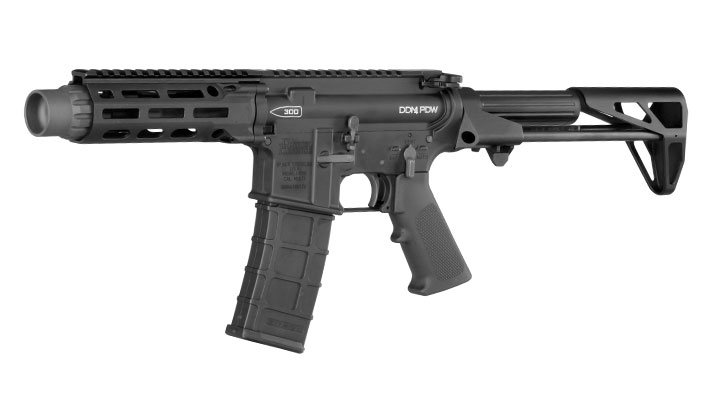 GHK Daniel Defense DDM4 300BLK PDW Vollmetall Gas-Blow-Back 6mm BB schwarz - Version 3