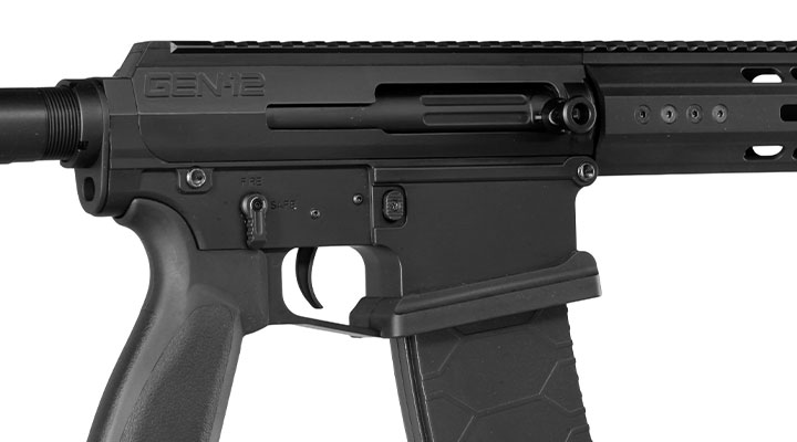 Double Bell / Genesis Arms Gen-12 Shotgun Professional Line Vollmetall S-AEG 6mm BB schwarz Bild 9