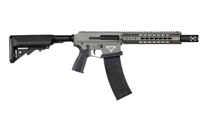 Double Bell / TTI / Genesis Arms JW4 Dracarys Gen-12 Shotgun Professional Line Vollmetall S-AEG 6mm BB grau Bild 3