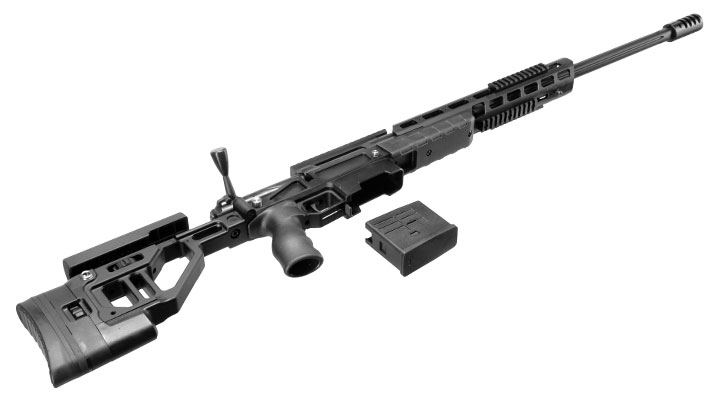 Bear Paw T-5000 M Tactical Vollmetall Bolt Action Snipergewehr Springer 6mm BB schwarz Bild 6