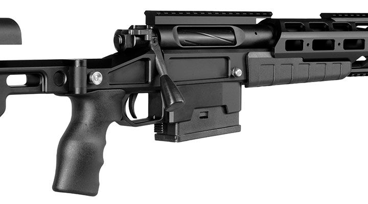 Bear Paw T-5000 M Tactical Vollmetall Bolt Action Snipergewehr Springer 6mm BB schwarz Bild 9