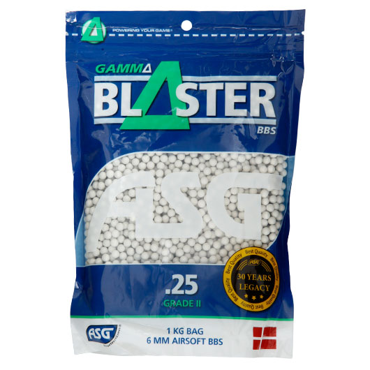 ASG Gamma Blaster Grade II BBs 0,25g 4.000er / 1kg Beutel weiss