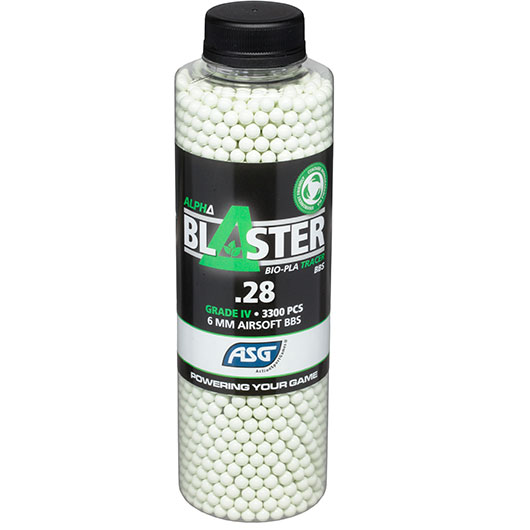 ASG Alpha Blaster BIO-PLA Tracer Grade IV Precision BBs 0,28g 3.300er Flasche grn Bild 2