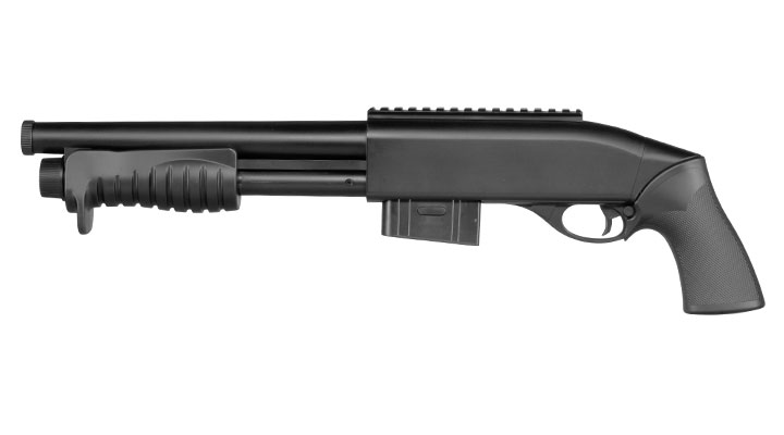 ASG M870-Style Tactical Shotgun Springer 6mm BB schwarz Bild 1