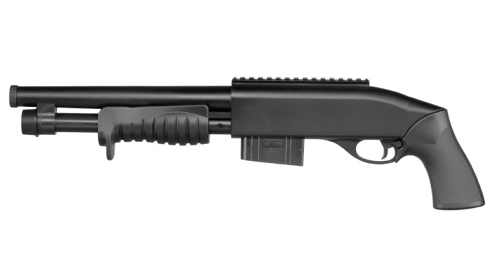 ASG M870-Style Tactical Shotgun Springer 6mm BB schwarz Bild 2