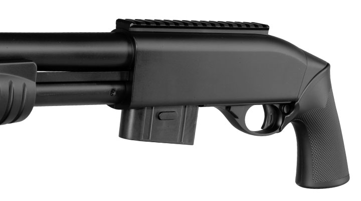 ASG M870-Style Tactical Shotgun Springer 6mm BB schwarz Bild 7