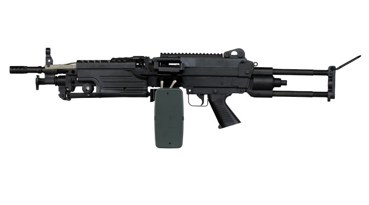 A&K M249 Para Polymergehuse AEG 6mm BB schwarz Bild 1