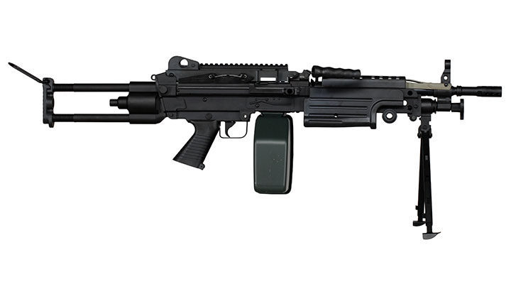 A&K M249 Para Polymergehuse AEG 6mm BB schwarz Bild 3