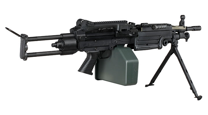 A&K M249 Para Polymergehuse AEG 6mm BB schwarz Bild 4