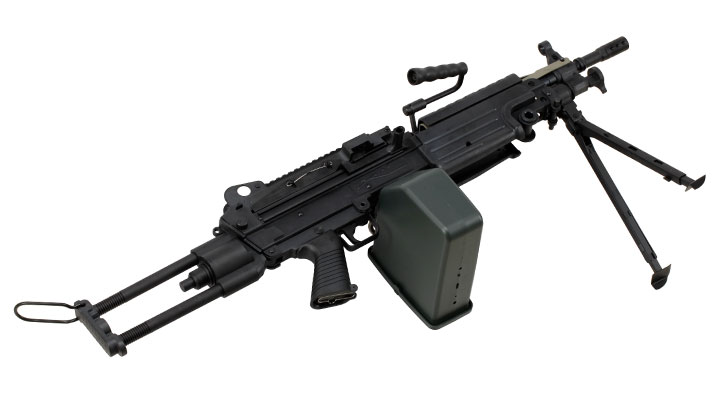 A&K M249 Para Polymergehuse AEG 6mm BB schwarz Bild 5