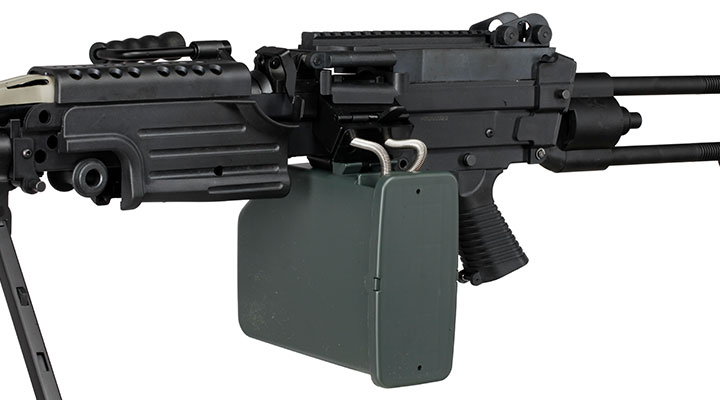 A&K M249 Para Polymergehuse AEG 6mm BB schwarz Bild 8