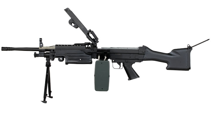A&K M249 MK2 Polymergehuse AEG 6mm BB schwarz Bild 2