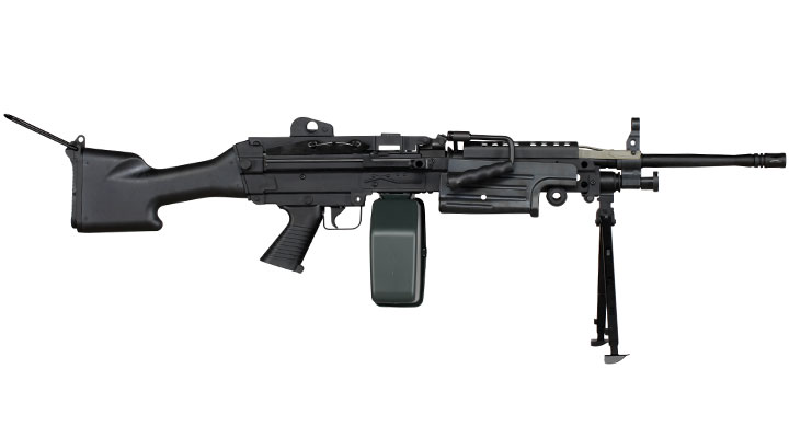 A&K M249 MK2 Polymergehuse AEG 6mm BB schwarz Bild 3