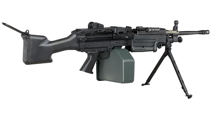 A&K M249 MK2 Polymergehuse AEG 6mm BB schwarz Bild 4